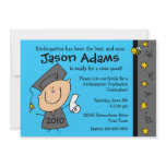 Cute Boy Custom Graduation Invitations