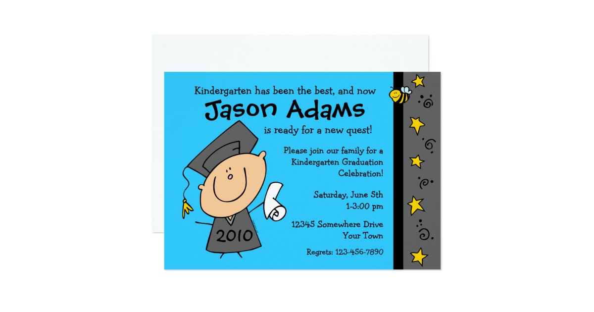 Boy Graduation Invitations