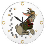 Cute Boy Goat Cartoon  Wall Clock