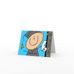 Cute Boy Grad Custom Card