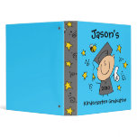 Cute Boy Grad Custom Keepsake 3 Ring Binder