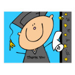 Cute Boy Grad Custom Postcards