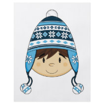 Cute Boy in Bobble Hat Flyer