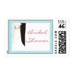 Cute Bridal Shower postage stamps