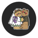 cute bride and groom teddy bear design stickers by doonidesignsanimals cute bride and groom teddy bear design stickers