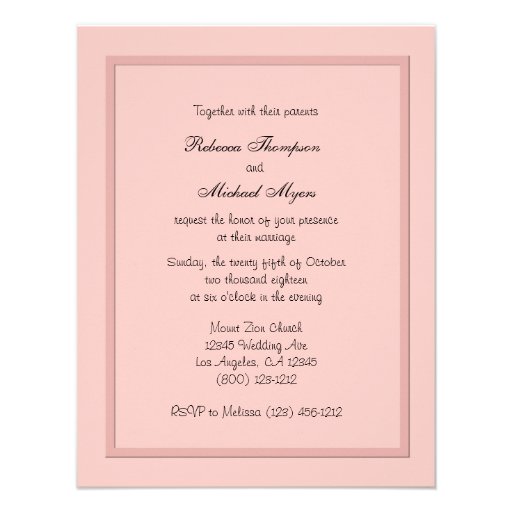 Cute Bride & Groom Pink Getaway Car Invitations