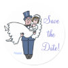 Cute Bride & Groom Save The Date Stickers sticker