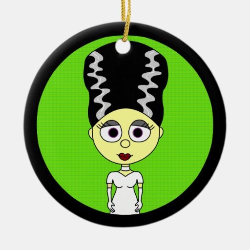 cute bride of frankenstein ornament zazzle cute bride of frankenstein ornament zazzle