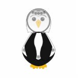 Cute Bride Penguin Photo Cutout