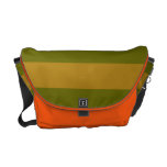 Cute Bright Orange and  Green striped  Bag Commuter Bag