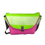 Cute Bright Pink and Bright Lime Green Bag Commuter Bag