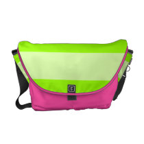 Cute Bright Pink and Bright Lime Green Bag Commuter Bag