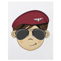 Cute British Red Beret Flyer