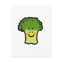 Cute broccoli post cards