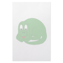Cute Brontosaurus stationery