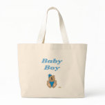 Cute Brown Bear Blue Silly Hat Baby Boy bags