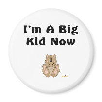 Cute Brown Bear I'm A Big Kid Now magnets