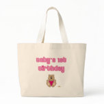 Cute Brown Bear Pink Bib Baby's 1st Birthday bags