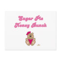Cute Brown Bear Pink Sailor Hat Sugar Pie Honey Bu postcards