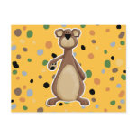 cute brown bear postcards