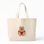 Cute Brown Bear Reading bags