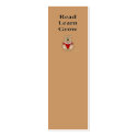 Cute Brown Bear Reading Read Learn Grow Bookmark business cards