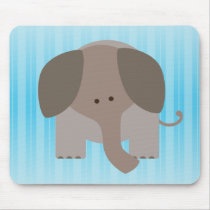 Cute Brown Elephant mousepads