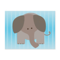 Cute Brown Elephant postcards