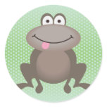 Cute Brown Frog stickers