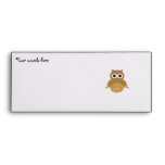 Cute brown owl envelopes