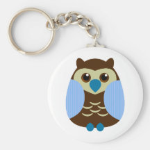 Cute Brown Owl Keychains