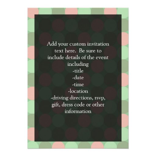 Cute Brown Owl w/Pink Bow Personalized Invitation