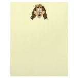 Cute Brown Shaggy Dog. Letterhead