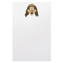 Cute Brown Shaggy Dog. Stationery Design