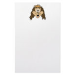 Cute Brown Shaggy Dog. stationery