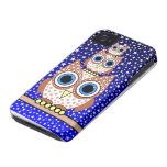 cute brown spotted owls iPhone 4 cover
