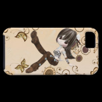 Cute Brunette Girl iPhone 5 Case (Vibe Case) casemate cases