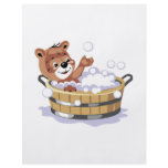 cute bubble bath bear flyers