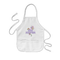 Cute Bugs Big Sister Apron by Kewlkids Cute Bugs Big Sister Apron