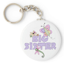 Cute Bugs Big Sister Keychains