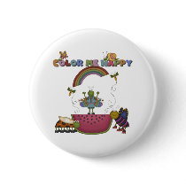 Cute Bugs Color Me Happy buttons