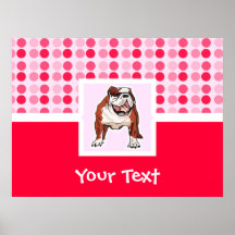 Cute Bulldog Posters