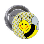 Cute Bumble Bee Button