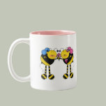 Cute Bumble Bee Couple With Flowers