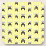 Cute Bumble Bee Pattern Drink Coaster