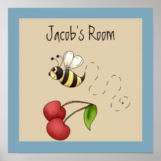 Cute Bumble Bee Personalized Posters