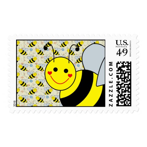Cute Bumble Bee Postage Stamp | Zazzle