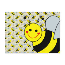 Cute Bumble Bee Postcard
