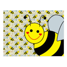 Cute Bumble Bee Postcard
