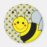 Cute Bumble Bee Refrigerator Magnet